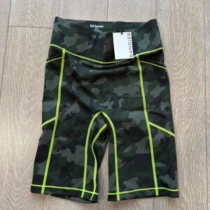 *NWT* Bandier x All Access Camo Bike Shorts